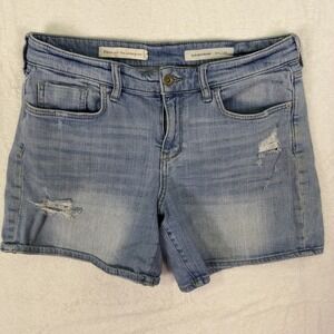 Pilcro and the Letterpress Shorts Womens 29 Blue Light Wash Slim Boyfriend